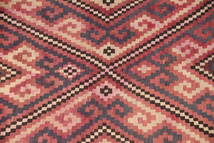 8'x14' Vintage Maimana Kilims | Afghan Tribal Maimana Kilim