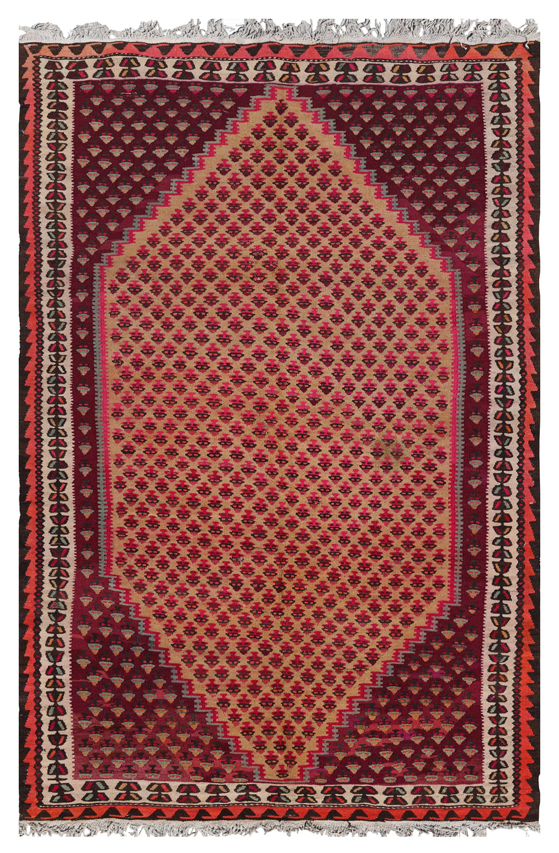5x9 Vintage Persian Kilim