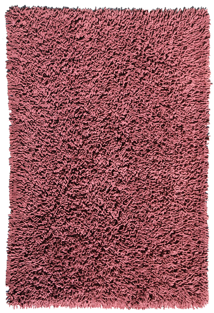 5'x8' Indian Hand-woven Chanel Material Shag Rug