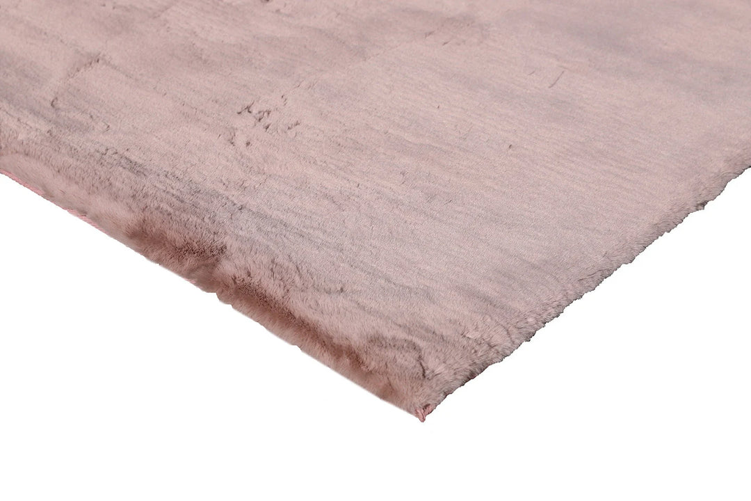 5'x8' Super Soft Fluffy Powder Pink Area Rug