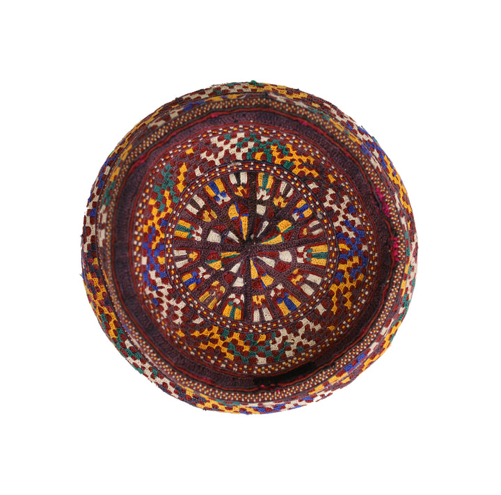 Hat | Vintage Afghanistan Turkmen Ersary Tribal Hat
