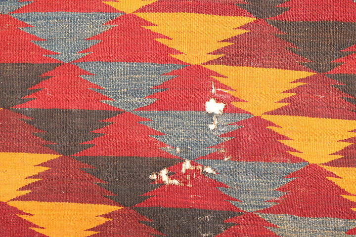 7'x11' Vintage Afghan Maimana Kilim