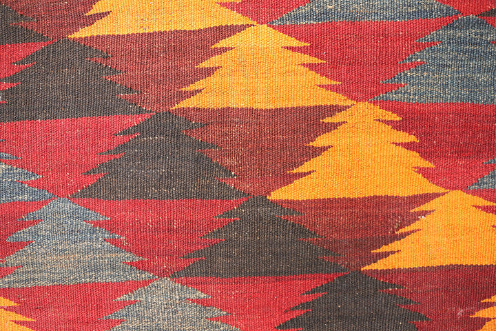 7'x11' Vintage Afghan Maimana Kilim