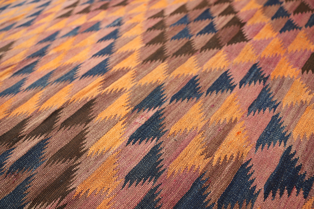 9'x12' Vintage Afghan Maimana Kilim Rug