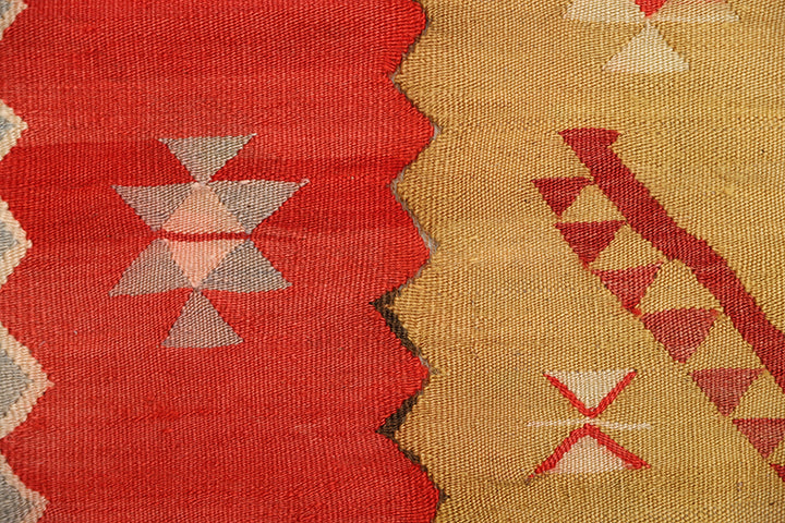 4'x6' Antique Prayer Rug | Vintage Handwoven Treassian Kilim