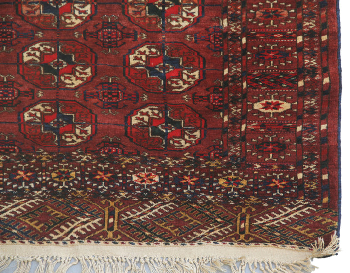 4'x6' Antique Semi-antique Turkman Rug