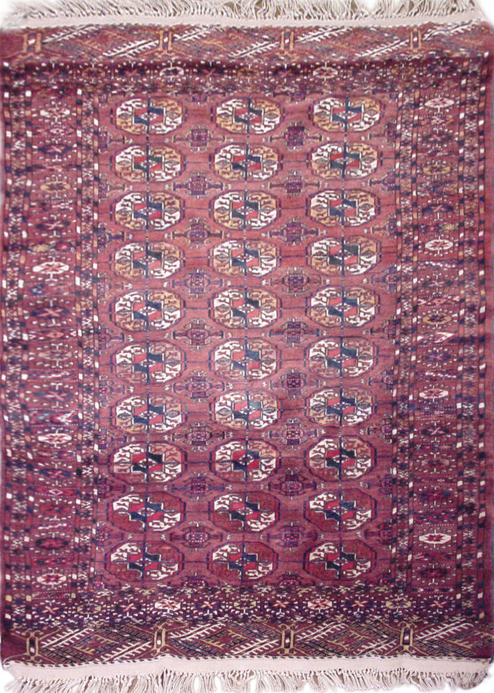 4'x6' Antique Semi-antique Turkman Rug