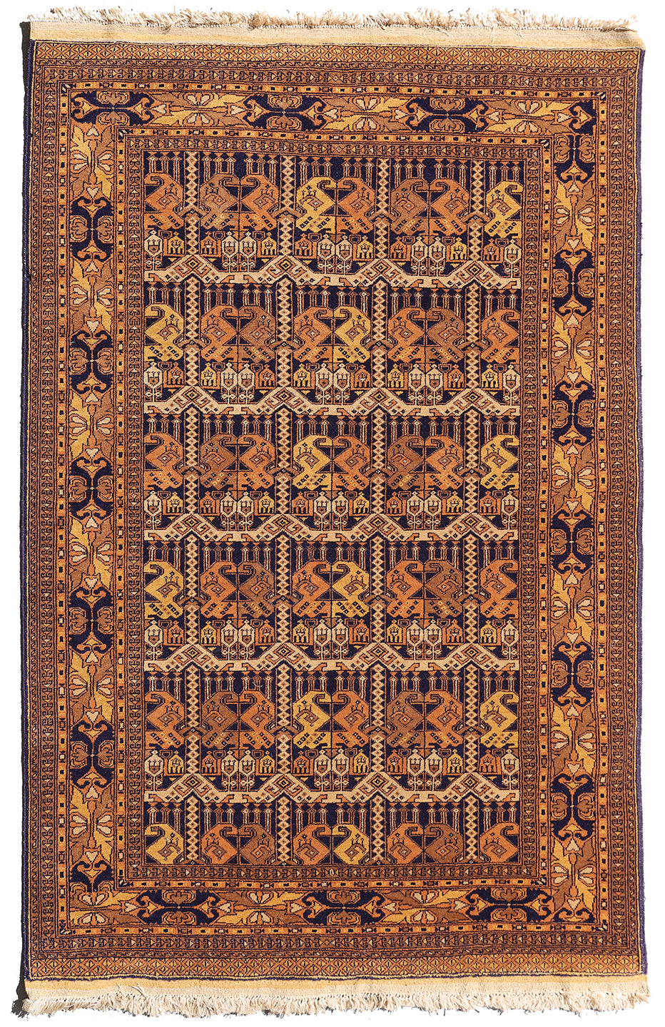 4'x6' Afghan Wool Rug