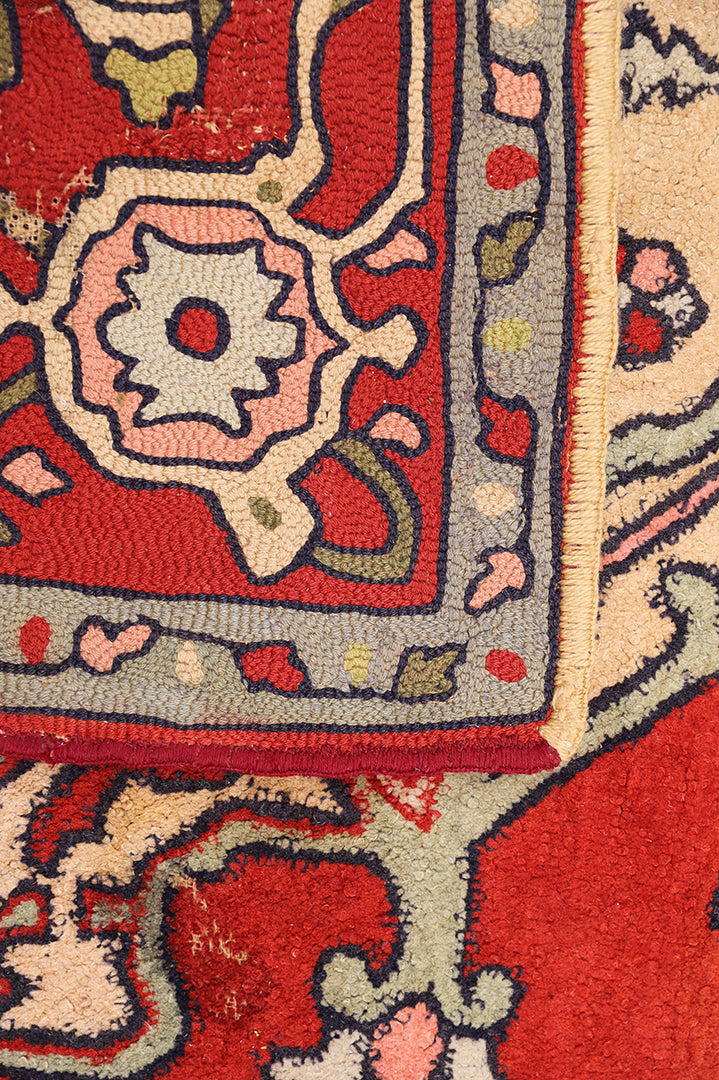 9'x12' Vintage Wool Rug | Persian Serapi Design | Hand Tufted in Germany