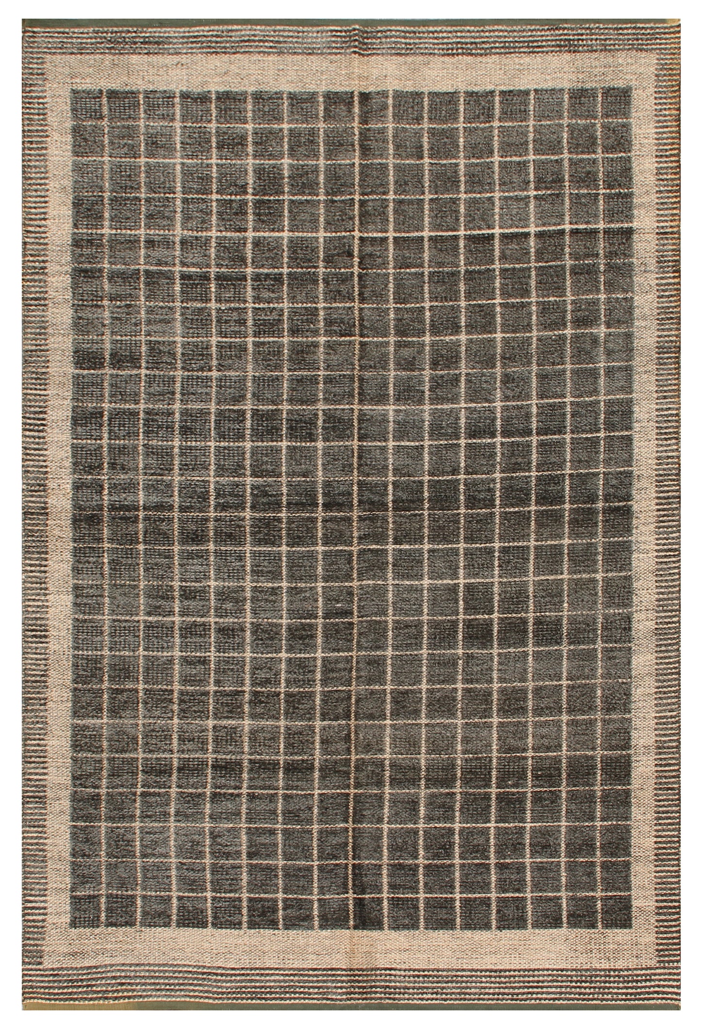 5'x8' Geometric Pattern Chenille Modern Rug