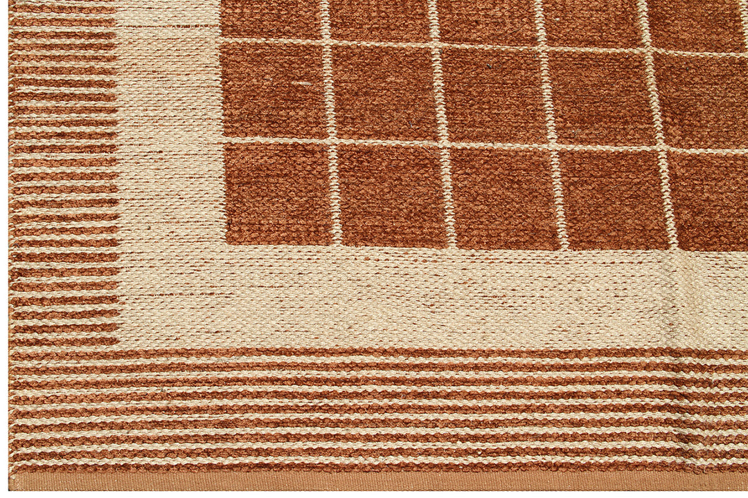 5'x8' Geometric Pattern Chenille Modern Rug