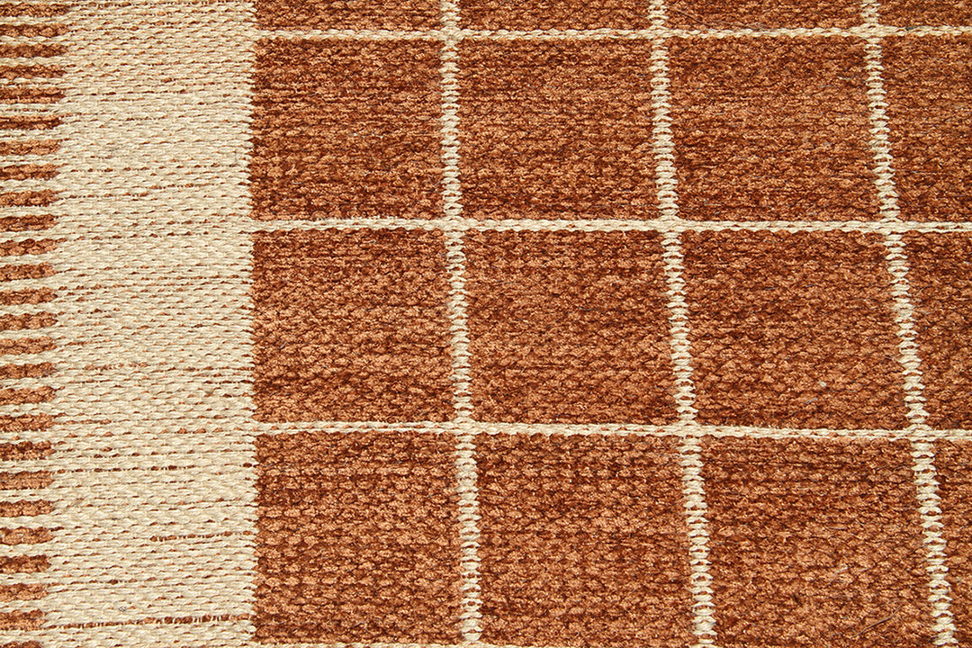 5'x8' Geometric Pattern Chenille Modern Rug