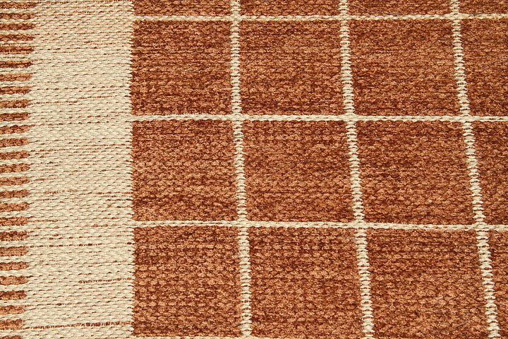 5'x8' Geometric Pattern Chenille Modern Rug