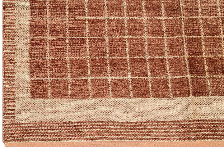 5'x8' Geometric Pattern Chenille Modern Rug