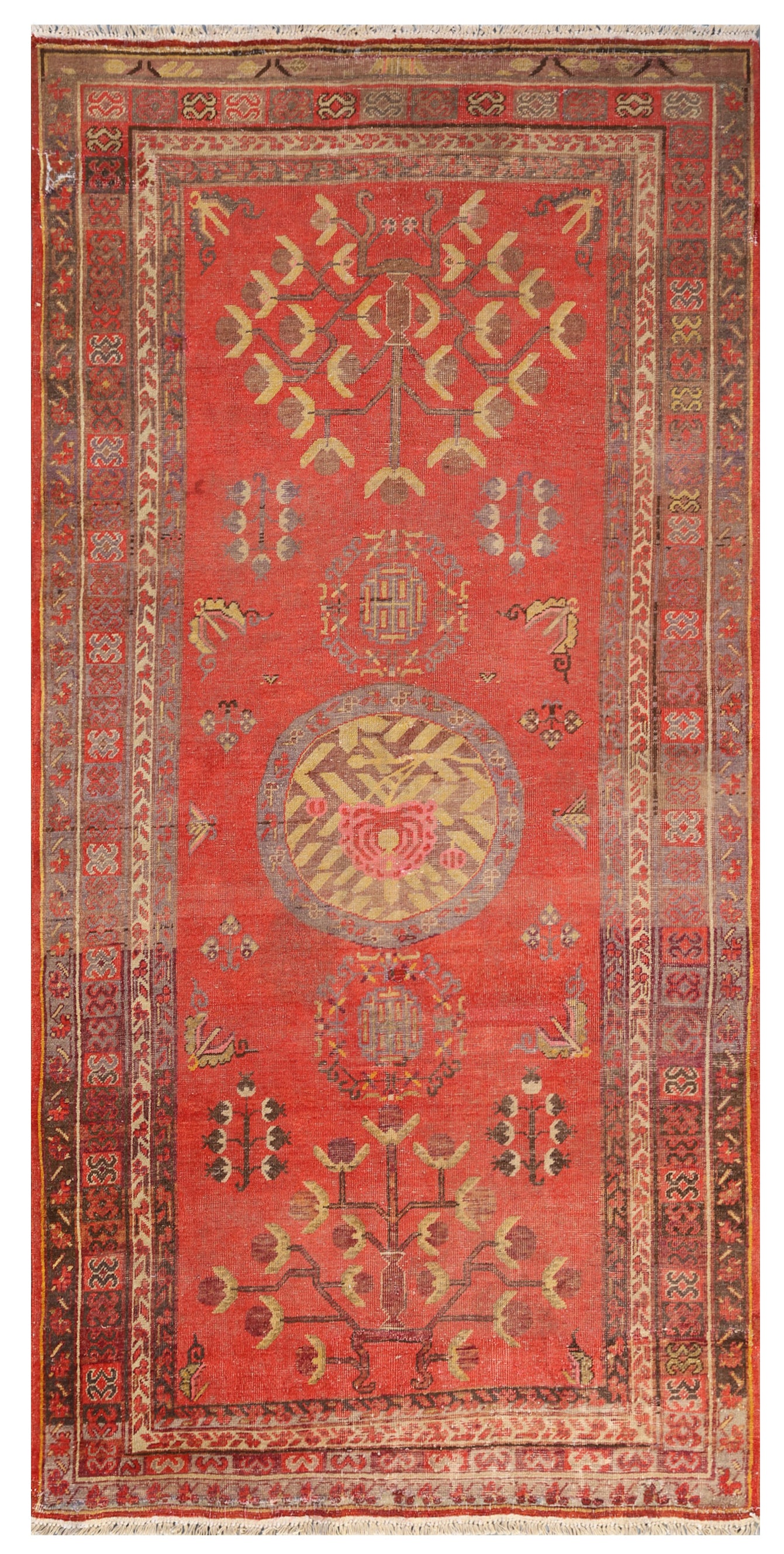 4'x8' Antique Khotan Rug