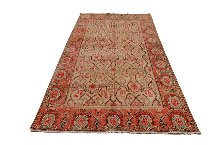 5'x10' Antique Rug | Samarkand | Hand-knotted Wool Area Rug