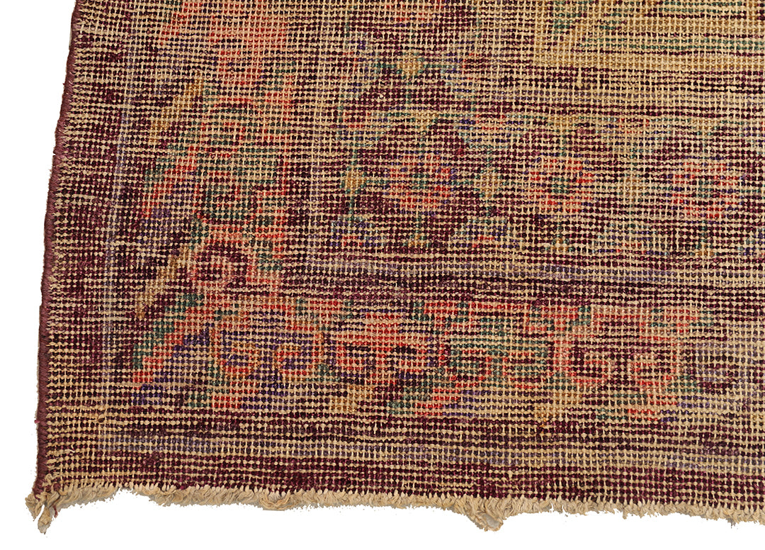 5'x10' Antique Hand-Knotted Samarkand Rug | Khotan Area Rug