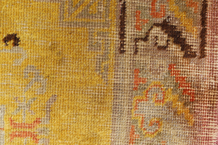 2'x2' Antique Khotan Rug – Handwoven Collectible in Organic Wool