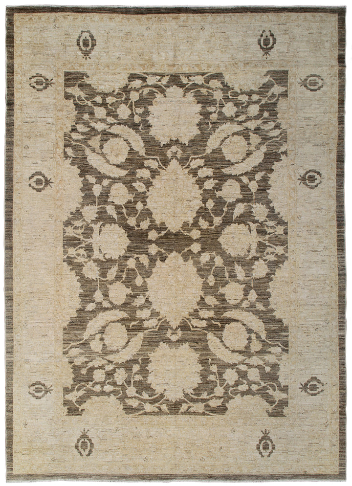 8'x11' Earth Tone Agra Design Ariana Traditional Rug