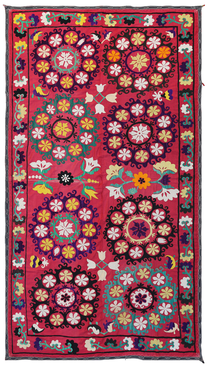 5'x9' Vintage Uzbek Suzani Textile