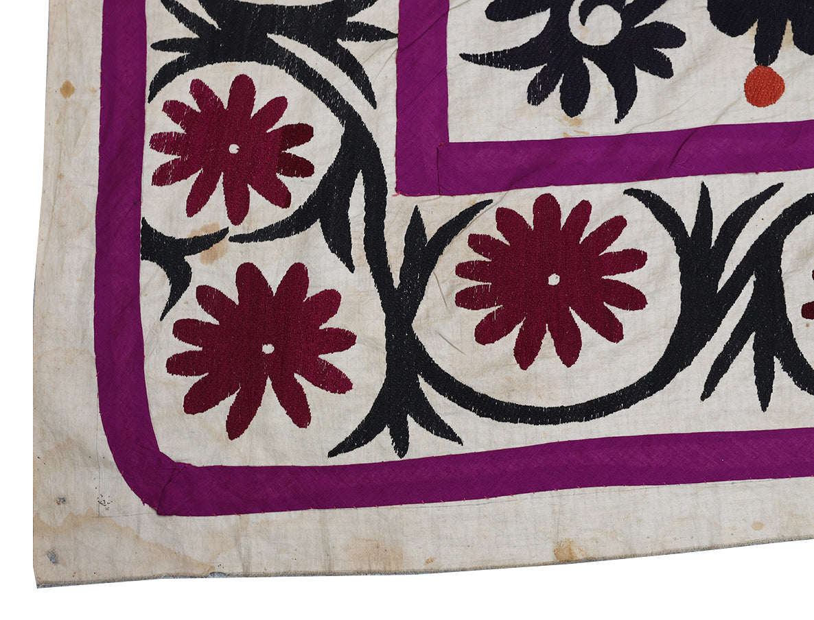 8'x10' Vintage Uzbek Embroidery