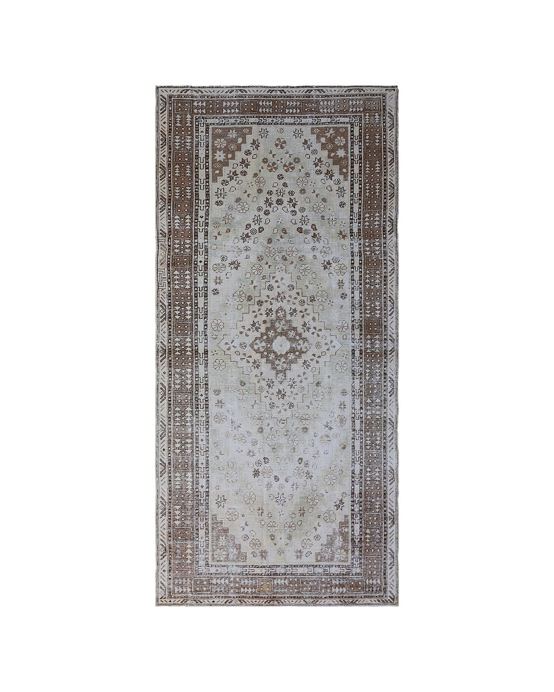 5'x10' Antique Samarkand Rug | Vintage Traditional Rug