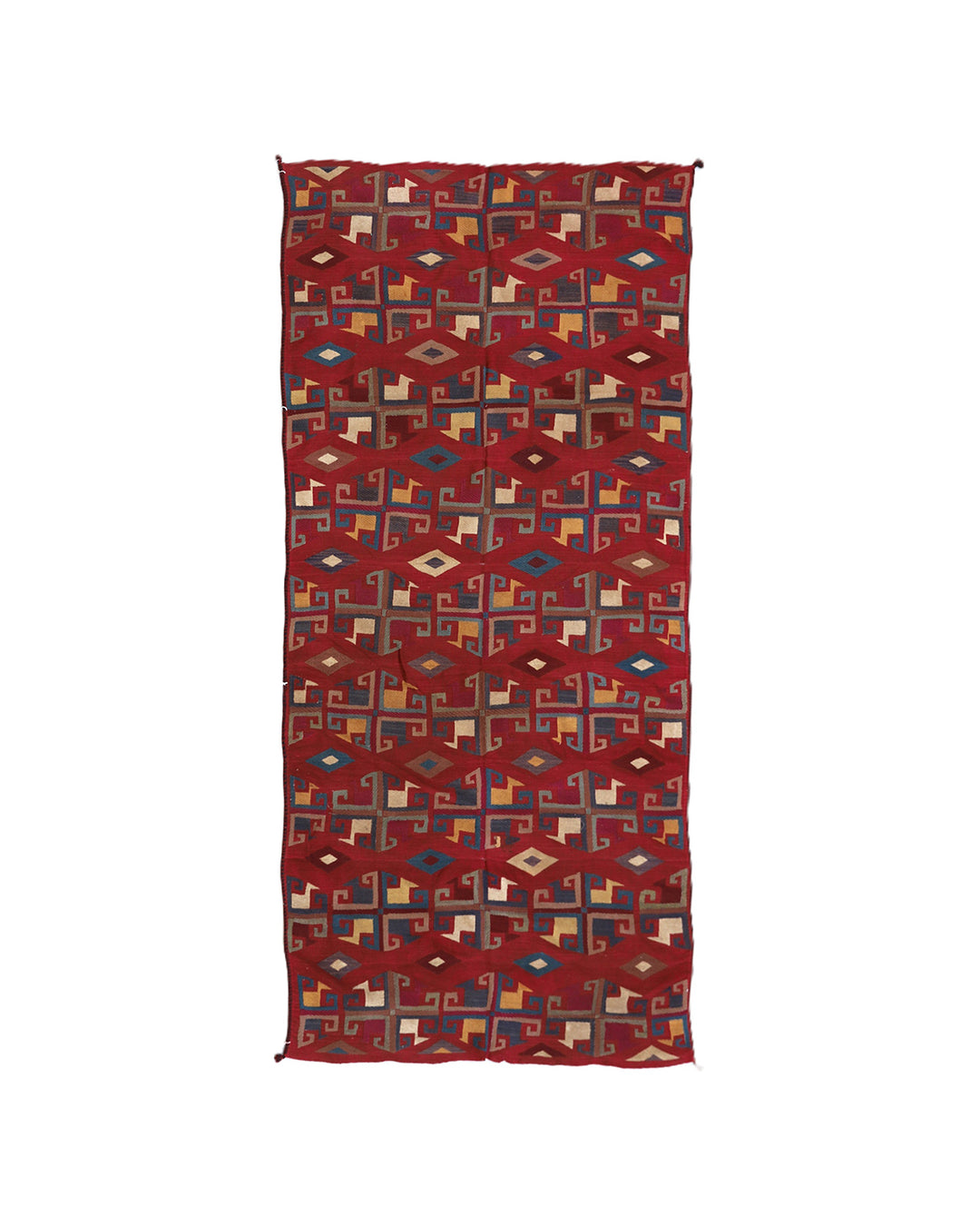 5'x10' Vintage Afghan Jajim Kilim | Colorful Geometric Flatweave Runner