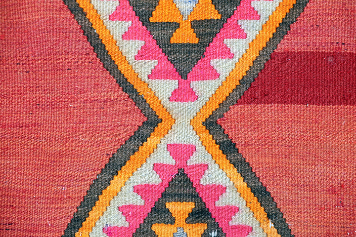5'x12' Vintage Persian Kilim Rug | Tribal Kilim | Colorful Flatweave Rug
