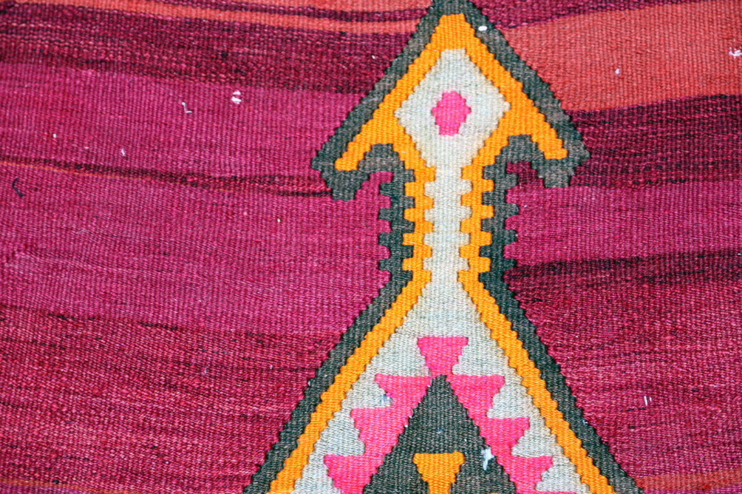 5'x12' Vintage Persian Kilim Rug | Tribal Kilim | Colorful Flatweave Rug