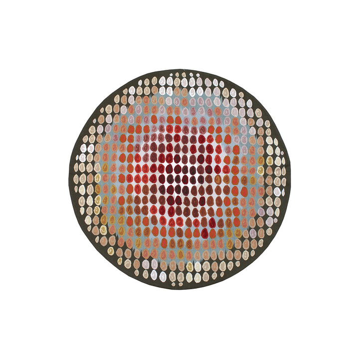 5'x5' Round Aubusson Rug | Hand-Woven Ariana Modern Rug