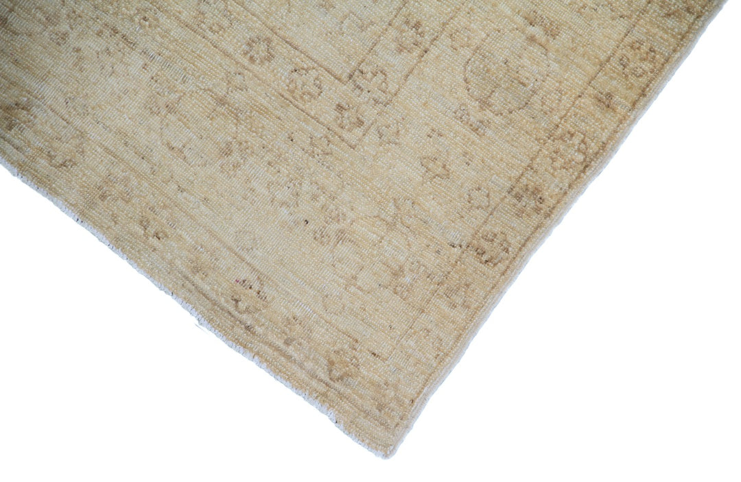 5'x6' Vintage-Style Hand-Knotted Afghan Rug | Persian Floral in Earthtones | Ariana Rugs
