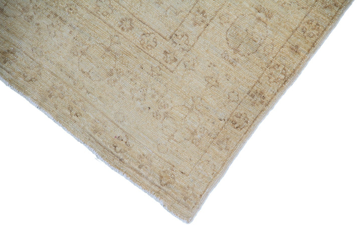 5'x6' Vintage-Style Hand-Knotted Afghan Rug | Persian Floral in Earthtones | Ariana Rugs