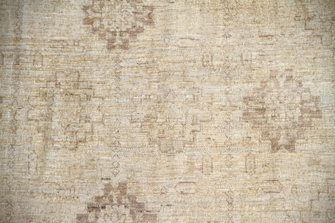 5'x6' Vintage-Style Hand-Knotted Afghan Rug | Persian Floral in Earthtones | Ariana Rugs