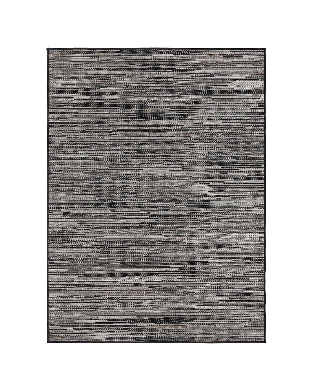5'x8' Powe Loom Outdoor Area Rug | Grey Stra Outdoor Rug