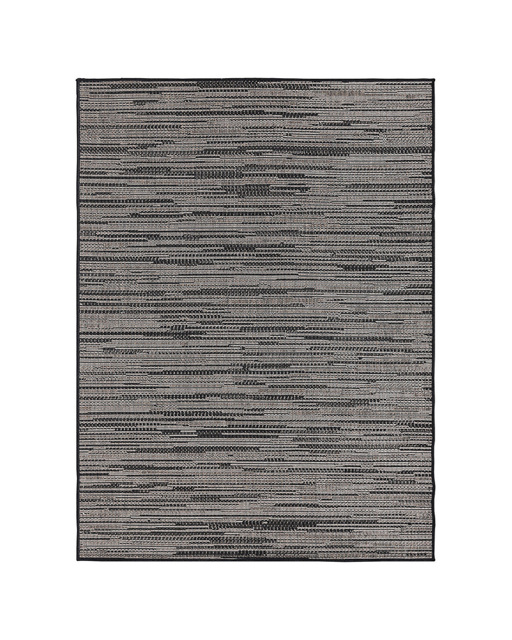 5'x8' Powe Loom Outdoor Area Rug | Grey Stra Outdoor Rug