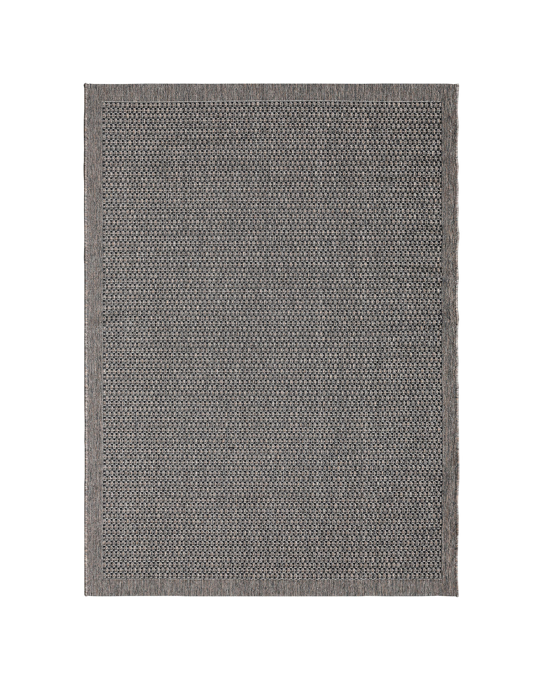 5'x8' Grey Power Loom Outdoor Area Rug