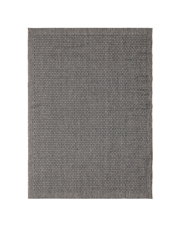 5'x8' Grey Power Loom Outdoor Area Rug