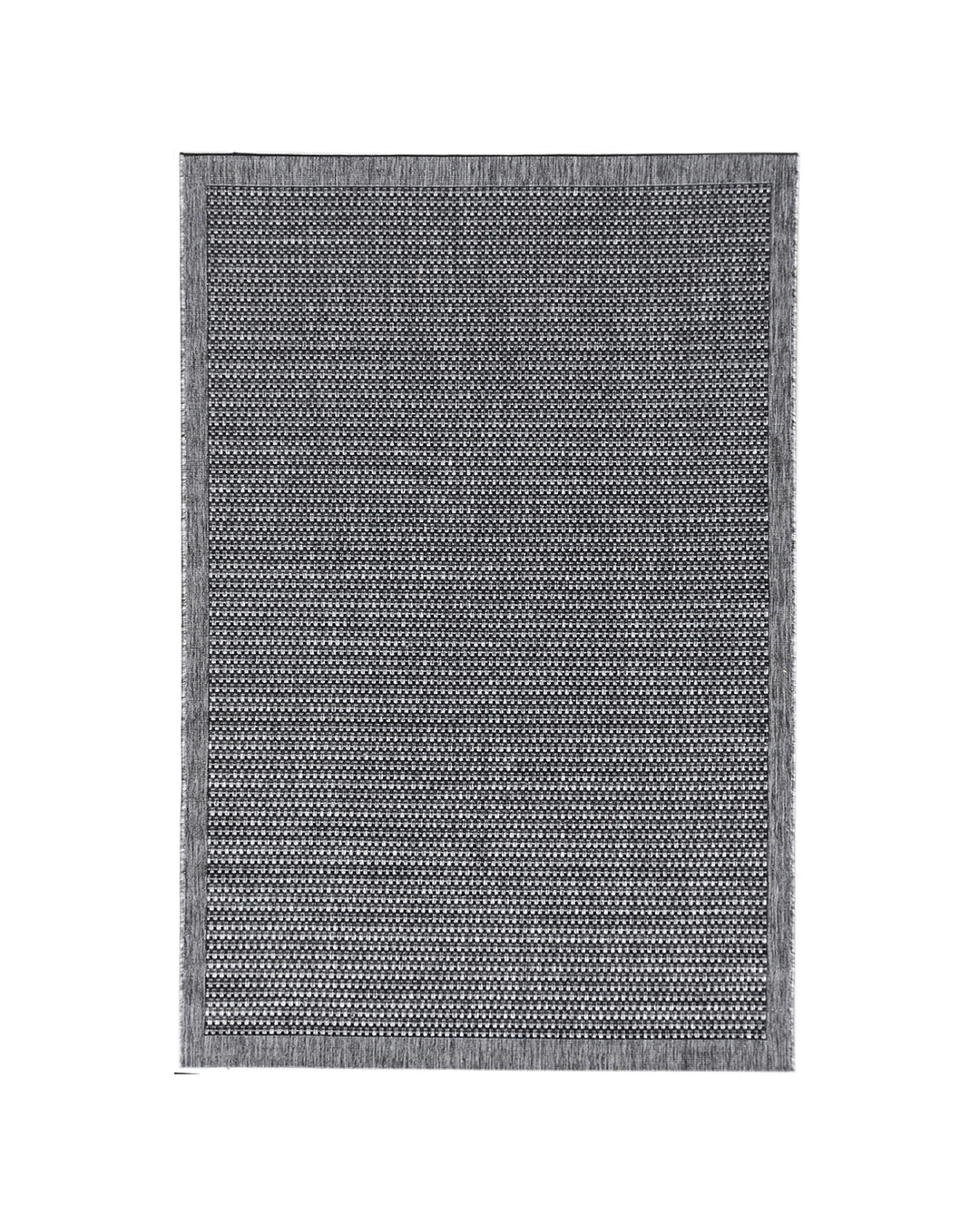5'x8' Grey Power Loom Outdoor Area Rug