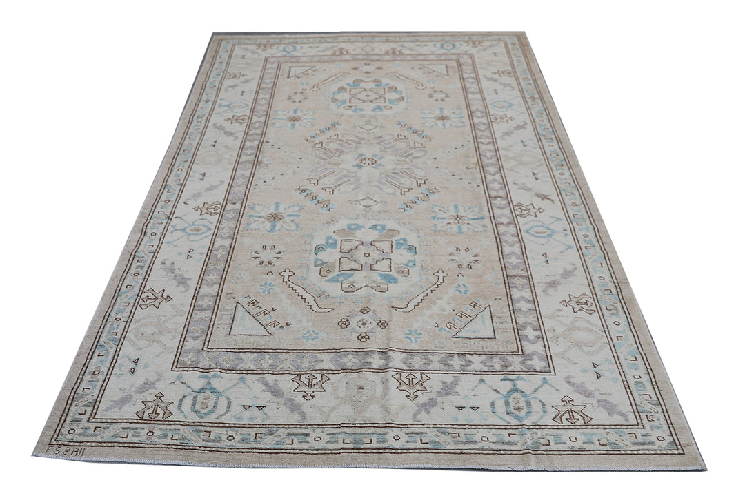 5'x8' Small Wool Rug | Caucasian Design Area Rug