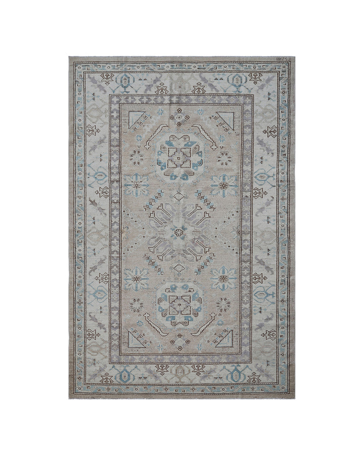 5'x8' Small Wool Rug | Caucasian Design Area Rug