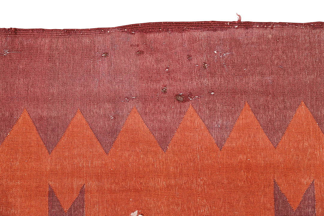 5'x8' Tribal Kilim | Terracotta | Geometric Design Rug