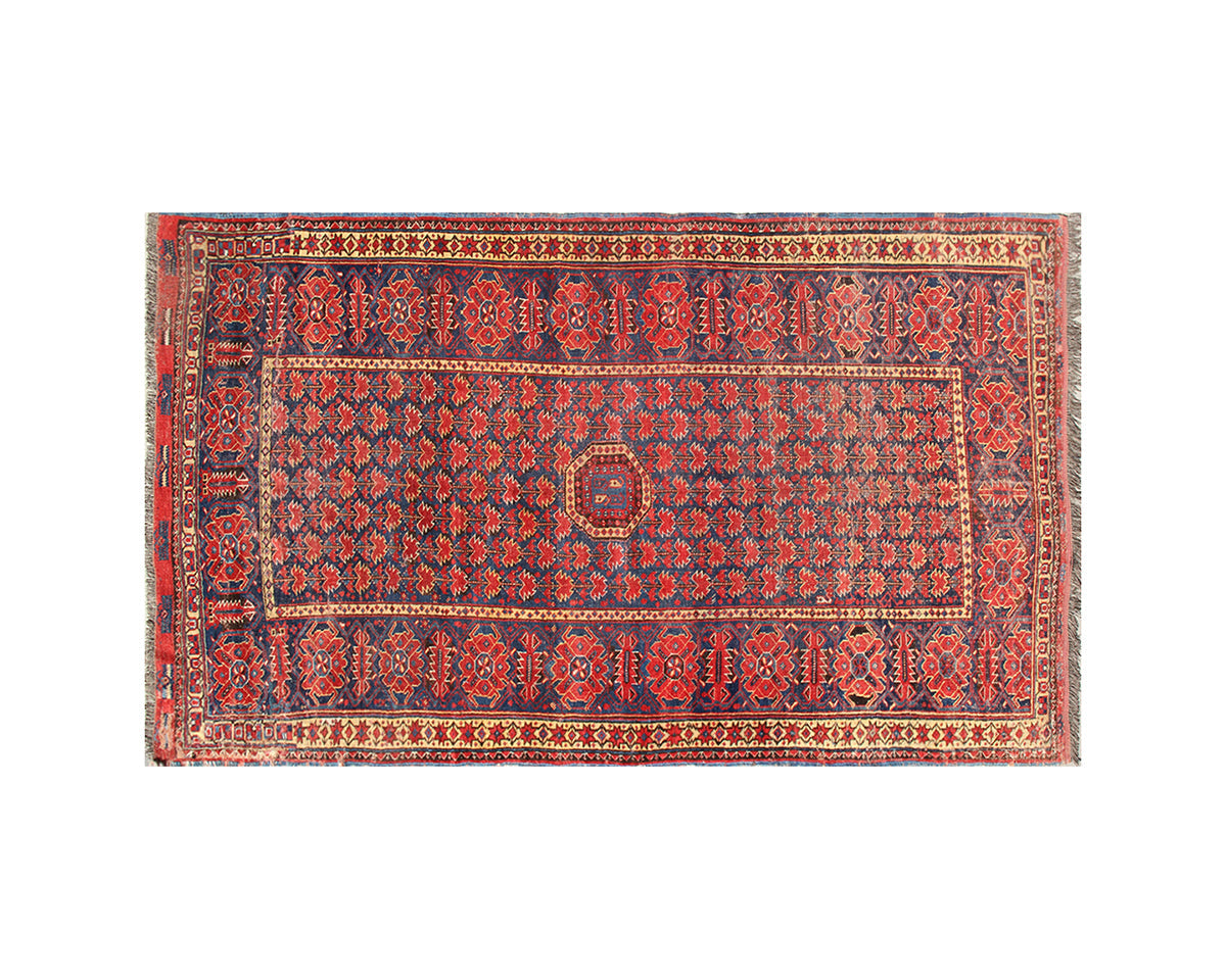 5'x9' Antique Ersari Rug | Collectable North Afghanistan Bashir Rug ...