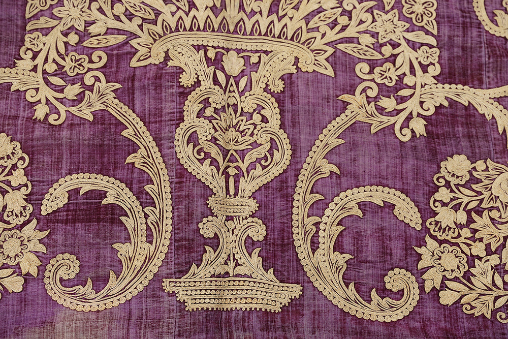 Antique European Embroidery | Textile Tapestry