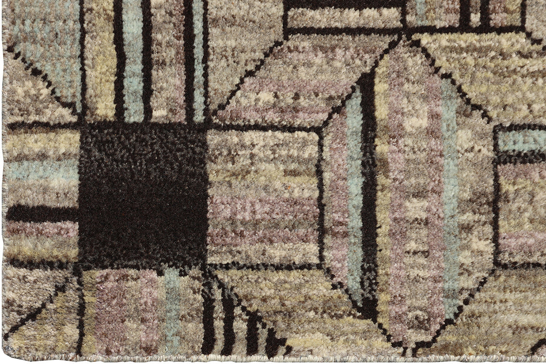 6' x 9' Ariana Modern Art Deco Rug Hand-Knotted Wool Rug