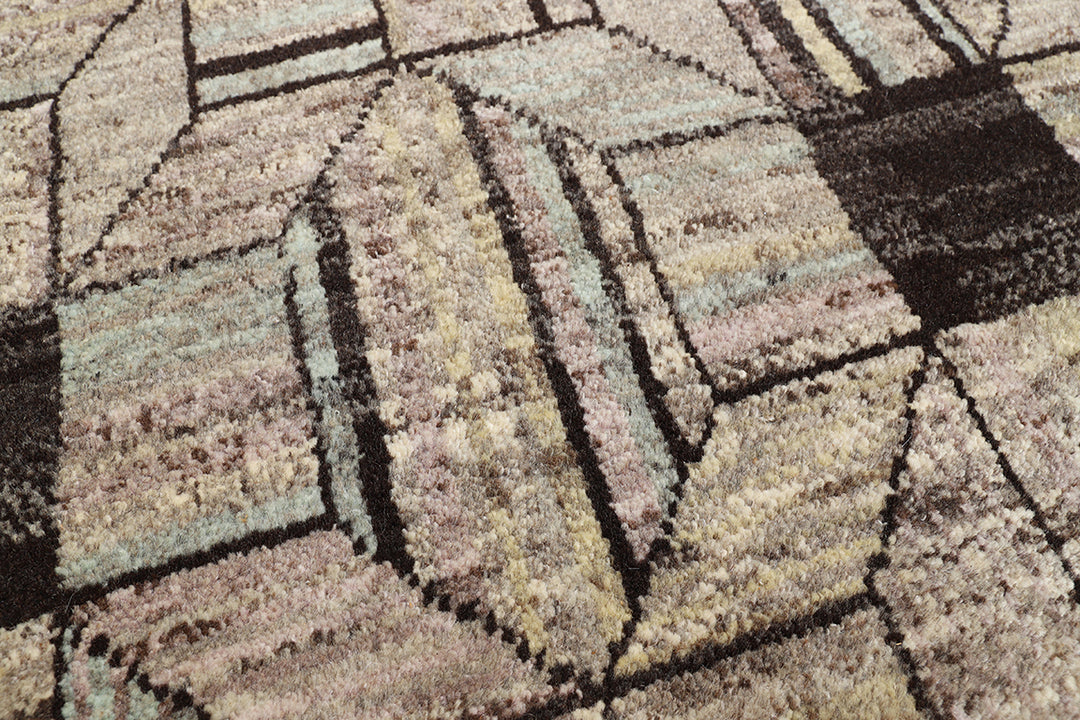 6' x 9' Ariana Modern Art Deco Rug Hand-Knotted Wool Rug