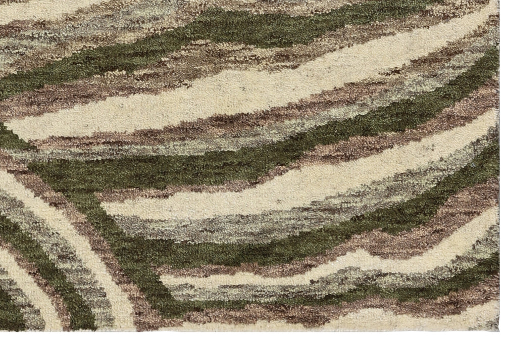 6' x 9' Ariana Modern Art Deco Rug Hand-Knotted Wool Rug