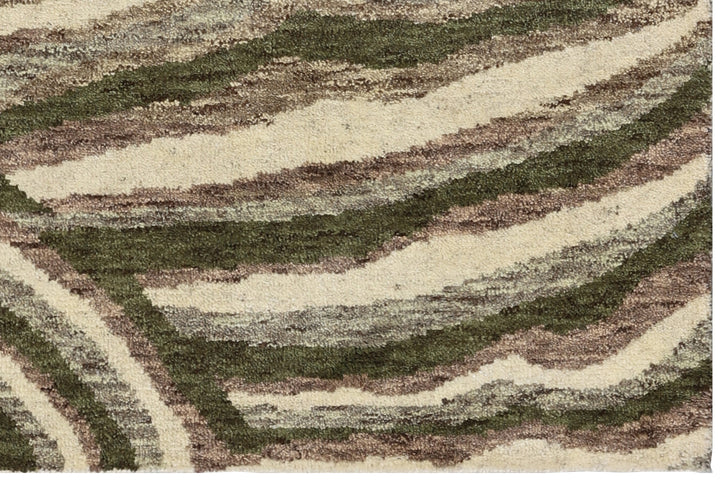 6' x 9' Ariana Modern Art Deco Rug Hand-Knotted Wool Rug