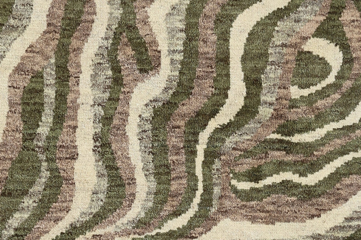 6' x 9' Ariana Modern Art Deco Rug Hand-Knotted Wool Rug