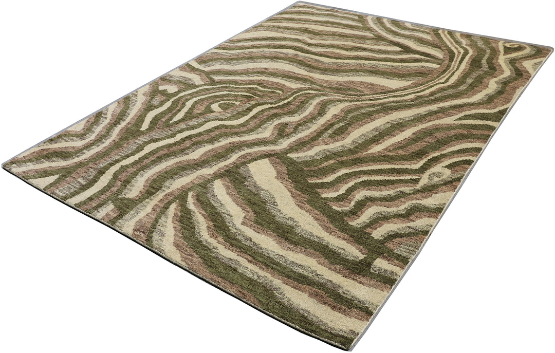 6' x 9' Ariana Modern Art Deco Rug Hand-Knotted Wool Rug