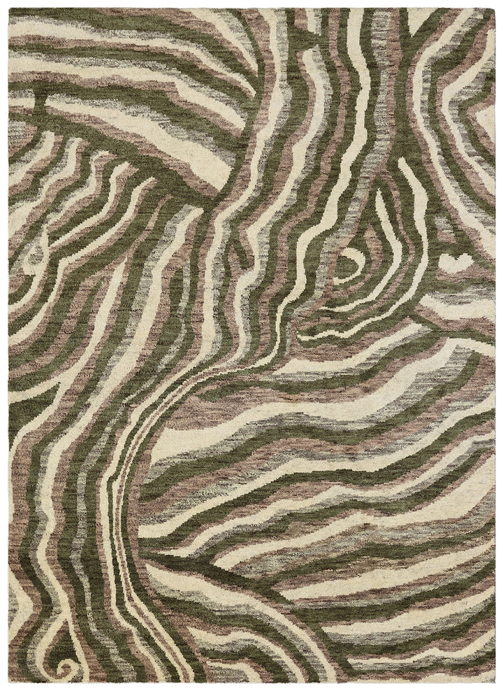 6' x 9' Ariana Modern Art Deco Rug Hand-Knotted Wool Rug
